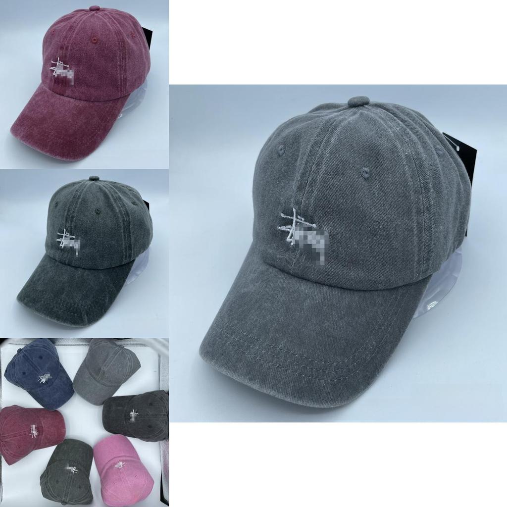 Summer Cotton Baseball Cap With Letter Embroidery For Casual Sun Protection