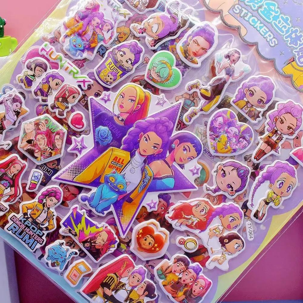 KPOP Double-Layer 3D Bubble Stickers  Stamping Decorative Children's Gifts