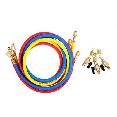 Küresel Vanalı Soğutucu Akışkan Dolum Hortumu R12 R22 R502 Soğutucu Akışkan Klima için geçerlidir