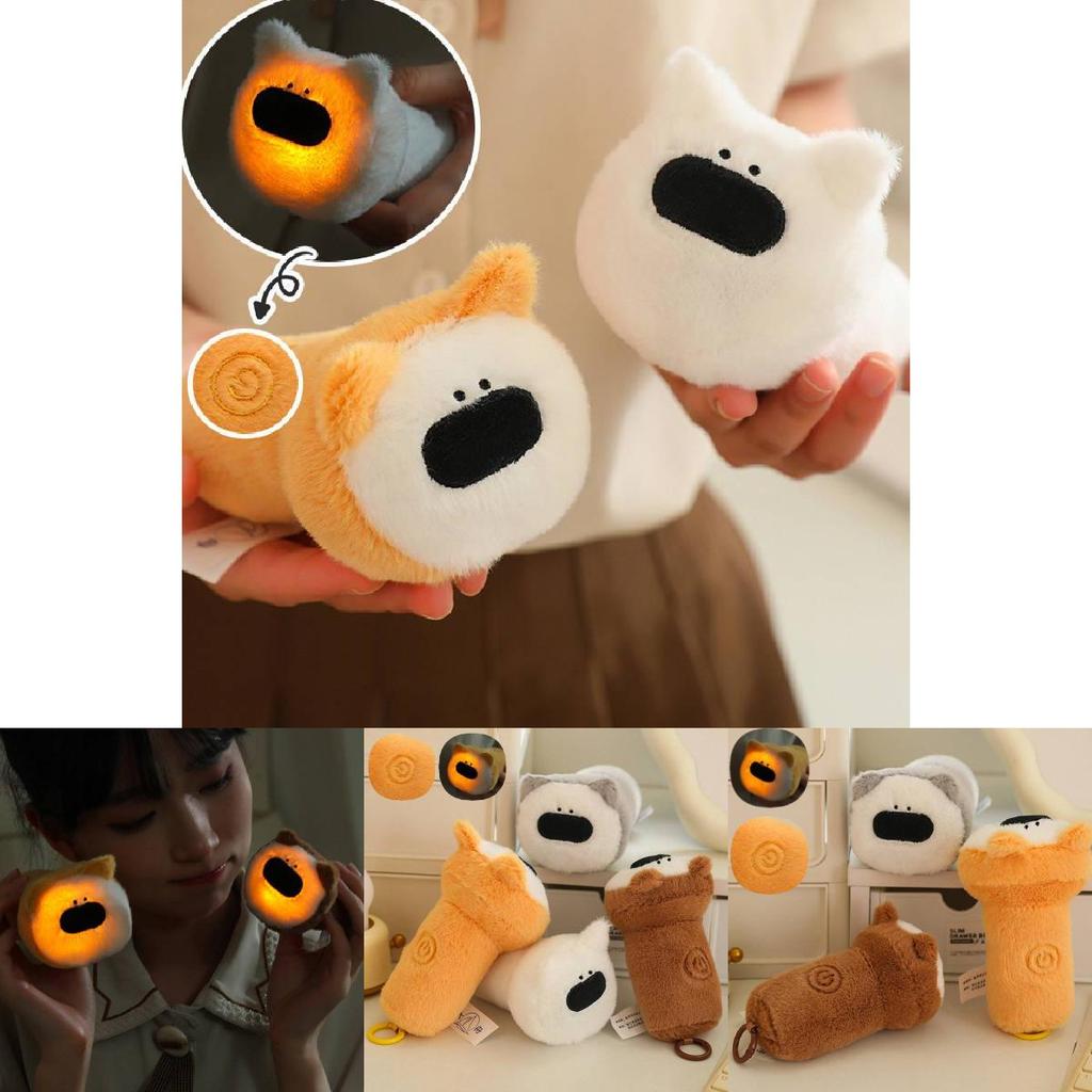 Cute Creative Flashlight Dog Plush Doll Perfect For Kids Gifts And Comforting Sleep