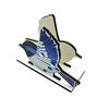 Wooden Paper Towel Holder Decorative Bird Turtle Floral Tissue Dispenser with Universal Card Slot, Napkin Dispenser for Kitchen Dining Table Counter