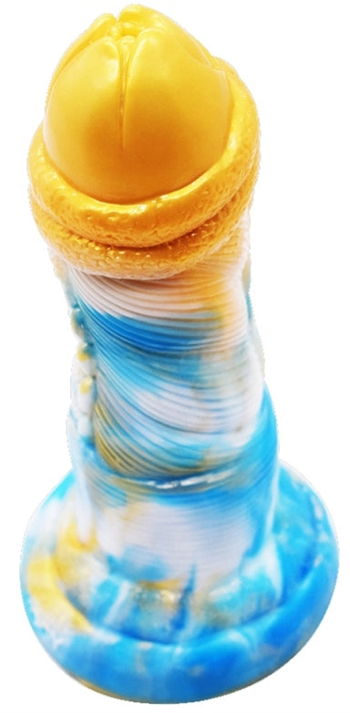 Gode Nox 18 x 6cm Doré-Bleu - F*CK MY COLOR - Godes insolites