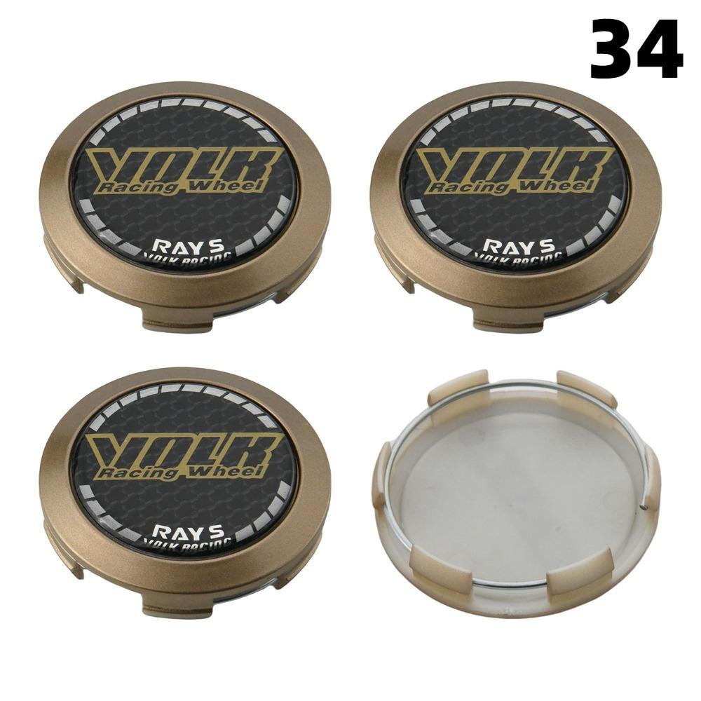 4 STKS 64 MM Buiten Diameter / 62 MM Binnen Diameter Velgdopjes RAYS VOLK VR GRAM Logo Wiel Center Dop Wieldeksel Naafdoppen Sportauto Band Accessoires