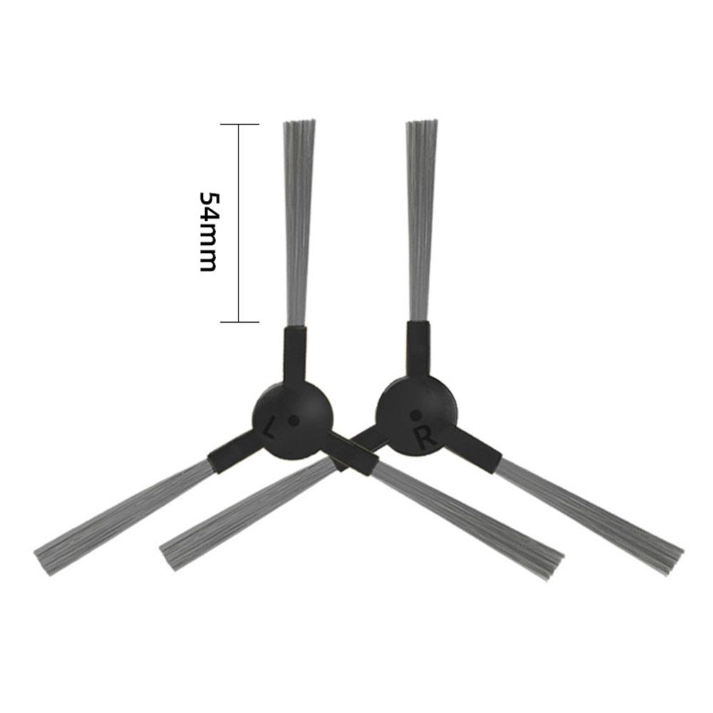 4/10 Stück Seitenbürsten 54mm ABS+Nylon Schwarz Für Cecotec