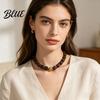 Non-fading Necklace Colorful Beaded Choker Resin Beads Boho Chunky Fashionable