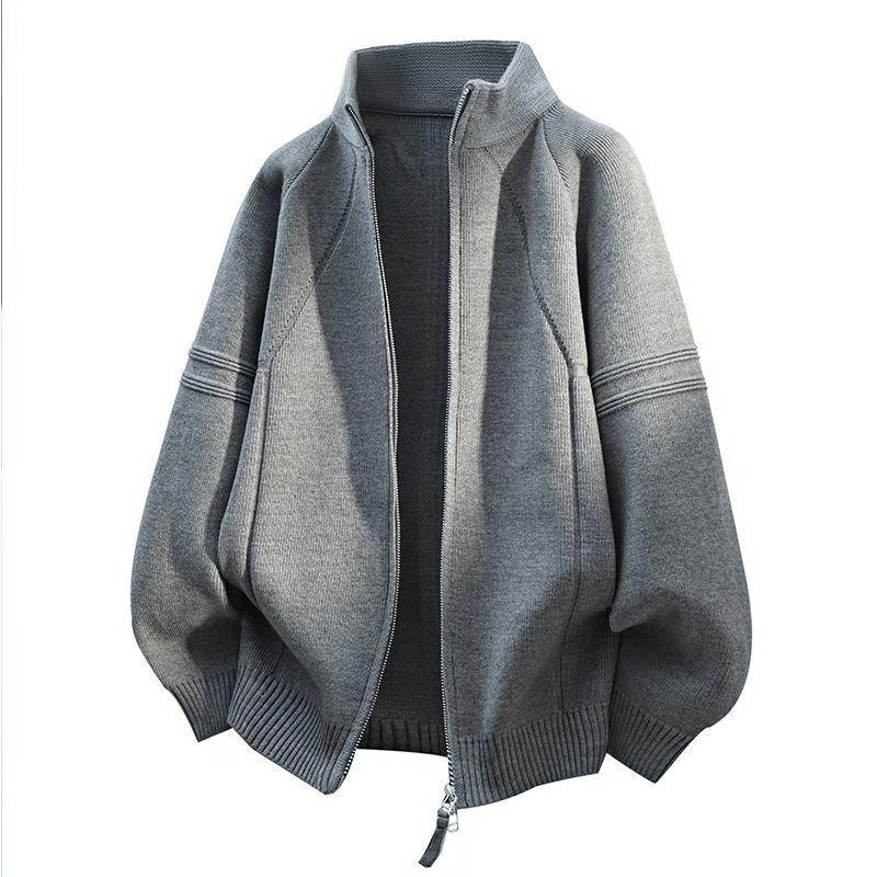 European Style Half-Zip Sweater, Men's Versatile Knitwear for Autumn/Winter, Old Money Look, High-End Business Attire.