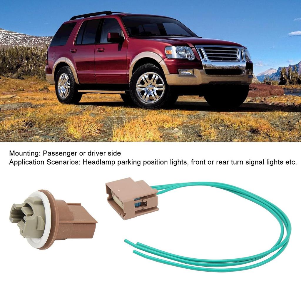 Turn Light Socket Turn Lights Pigtail Flexible Turn Light Wiring Harness Sockets Replacement for Crown Victoria