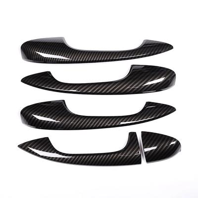 Dla Mercedes Benz A klasa A180 A200 A250 W177 V177 B klasa W247 samochód z włókna węglowego ABS chromowana pokrywa klamki drzwi tapicerka