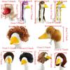 Halloween Christmas Porch Geese Pet Wigs Cosplay Props Garden Statue Decor  Gift