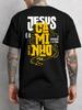 UnisexS Round Neck TShirt Jesus Shirt Unisexs Tshirts for Summer AllSeason Unisexs TShirt Black Casual Crew Neck Tee