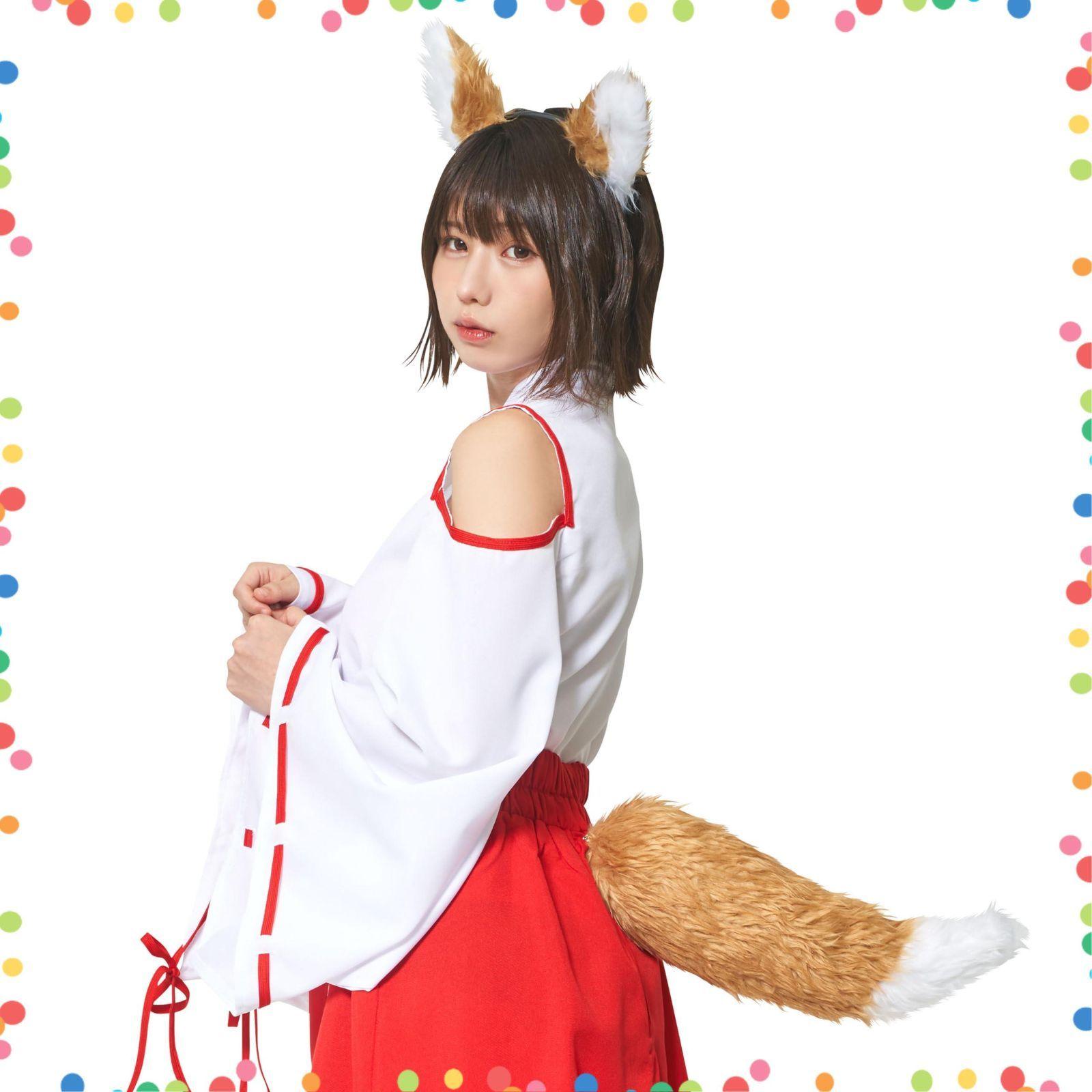 [Popular Item] Unisex Fox Brown Halloween Cosplay Kemomimi Tail Set Clearstone