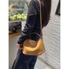 New cowhide leather bag, dumpling bag, tote bag, shoulder crossbody handbag, underarm bag, women's large capacity