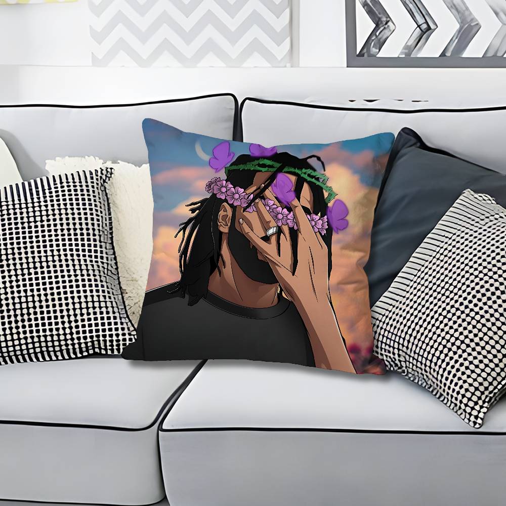 

JJ Cole The FallOff Anime Celebrity Merchandise AllMatch Printed Pillow Case Sofa Car Office Room Decoration Protector 30x30cm
