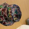 Polyester Panama Hat Color Mix Women's Hat Casual Sequin Hat  Outdoor