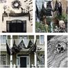 1/2pcs Halloween Gauze Cloth Decoration Black Scary Spooky Halloween Gauze Fabric Cloth Home Decor Indoor Outdoor Creepy Cloth