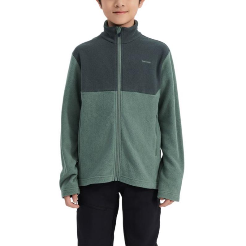 

DECATHLON MH500 QUECHUA Теплая Дышащая Флисовая Куртка Светло-Оливковый/Темно-Серый Зеленый Подростковый 131-140