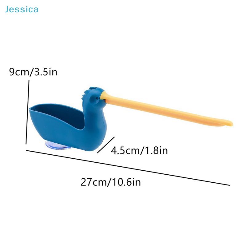 Cute Duck Shape Sink Organizer Set - Soap Holder + Sponge Tray + Towel Hanger, Kitchen Countertop Storage Accessories