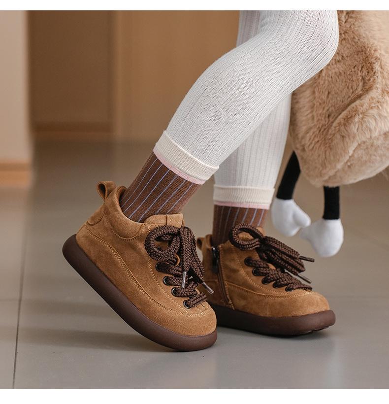 Children's Birkenstock Autumn/Winter Genuine Leather Loafers - Soft Sole Casual Shoes for Girls & Boys