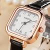 Women's Wrist Quartz Watch, PU Leather Band Square Watch Dial, Fashionable And Versatile,Deal Gift For Holidays