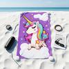 1pc Unicorn Large Beach Bath Towel, Quick-Dry Super Absorbent Vibrant Color, BeachSurf Fitness Camping No izable