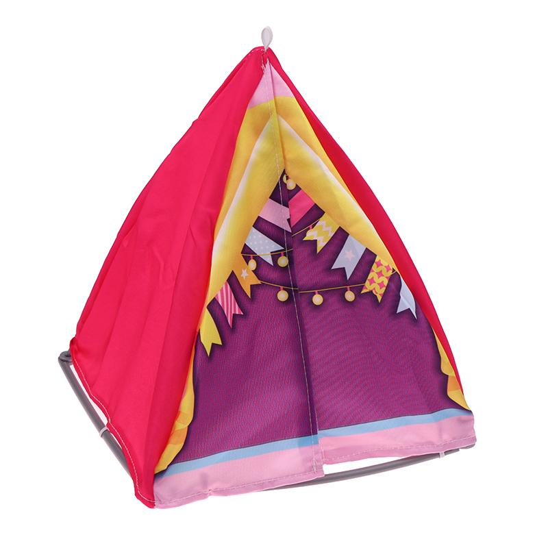 1/12 Dollhouse Simulation Camping Tent Model Doll Home Outdoor Scene Decoration Dolls House Accessories Kid Pretend Play Toys