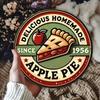 Vintage Metal Wall Art Apple Fruit Poster Kitchen Decor