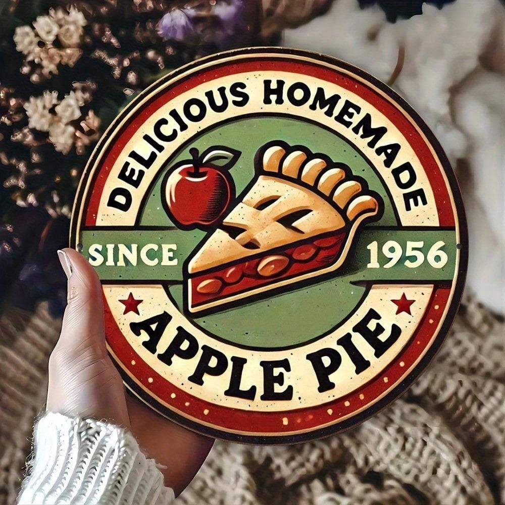 Vintage Metal Wall Art Apple Fruit Poster Kitchen Decor