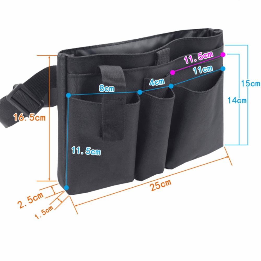 Adjustable Waist Pouch 900D PVC Tools Organizer Bag Convenient Waist Bag  For Server