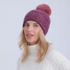 Women's Autumn Winter Plush Knitted Soft Rabbit Wool Hat Warm Beret