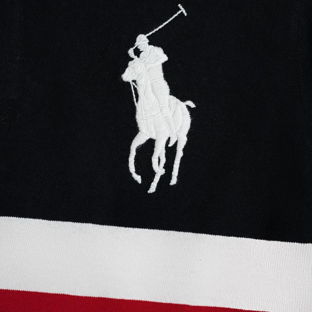Polo Ralph Lauren Big Pony Color Block Langarm-Poloshirt Herren Oberteile 710859268-001
