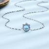 Colorful Glazed Cat Necklace, Personalized Mori, Cute And Sweet Moonstone Kitten Collarbone Chain, Recommended By Female Xiaohongshu