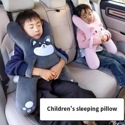 Car Children's Pillow Rear Sleeping Car Headrest Detachable Comfortable Breathable Lumbar Pillow Cartoon Sleeping Cute Supp X3M4
