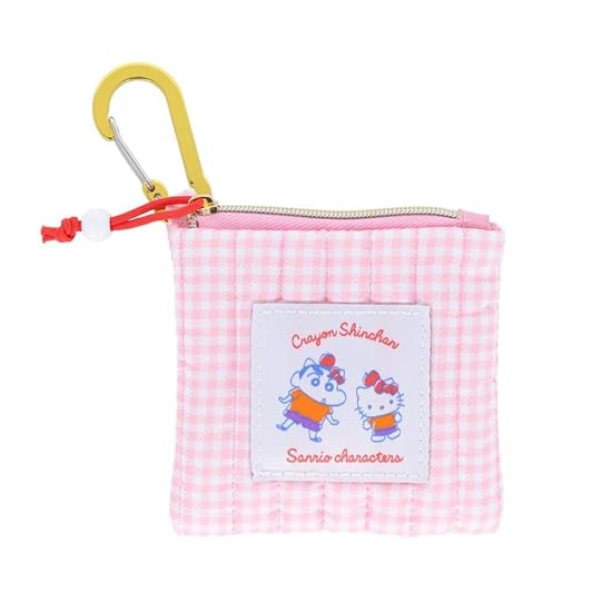 Sun-Star Stationery Crayon Shin-chan x Sanrio Characters Pouch Mini Pink S2332850 B0D9QGG8YS