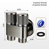 1 Set Special Buckle Water Nozzle Joint Drum Automatic 4 Points All-Copper Washing Machine Faucet Automatic Water Stop Valve