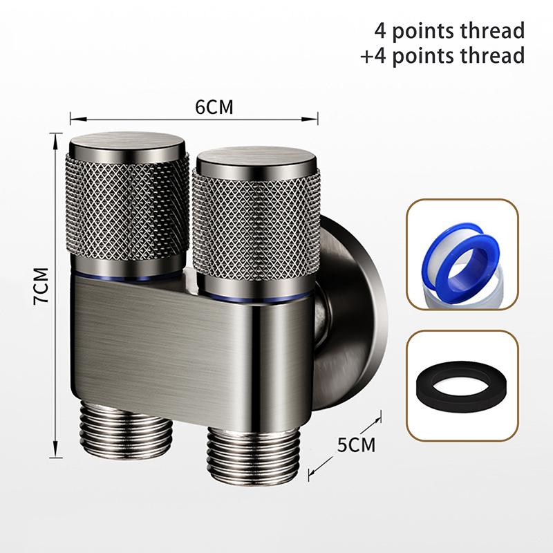 1 Satz Spezial Schnalle Wasserdüsenanschluss Trommel Automatisch 4 Punkte Vollkupfer Waschmaschinenhahn Automatisches Wasserventil