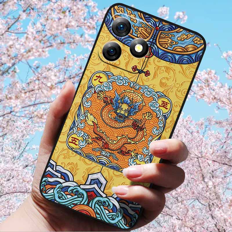 3D Relief Embossed Retro For Ulefone Note 18 Ultra Cases Soft Silicone Back Cover Cases For Ulefone Note 18 Ultra 3D Relief Case