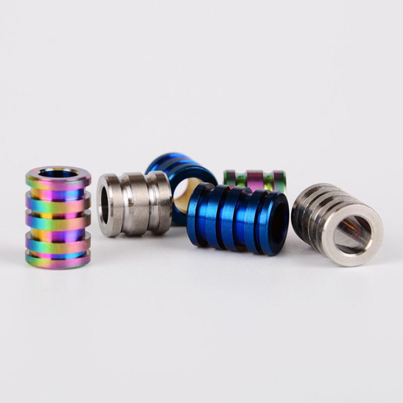 Colorful TC4 Titanium Alloy Cylindrical Pendant for EDC, Paracord, and Mobile Phone