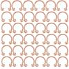 36PC Stainless Steel Horseshoe Septum Piercing Lot Horseshoe Nose Piercing Ring Bulk Fake Nose Ring Horseshoe Earring Cartilage