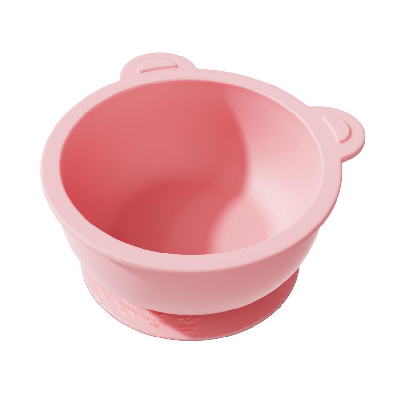 304 Stainless Steel Baby Feeding Bowl Easy to Clean Heat Resistant Kids Tableware Silicone Suction Base Divided Design
