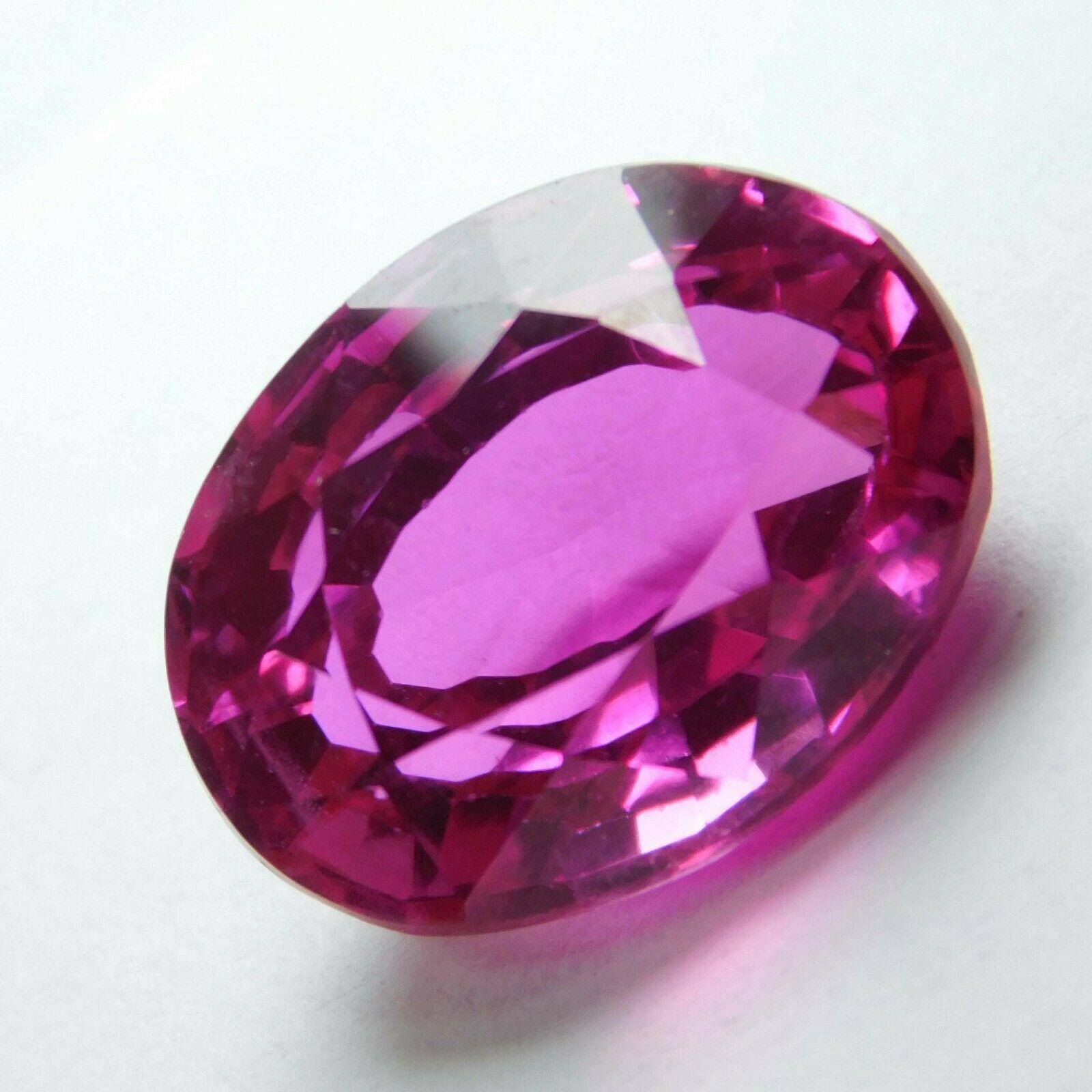 

8.20 Карат Натуральний Рубін Рожевий Овальний Огранки СЕРТИФІКОВАНИЙ Відмінний Вільний Камінь B-28 12.4 mm apx рожевий