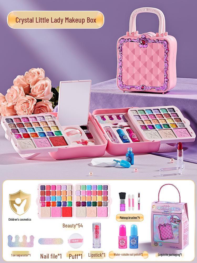 Washable Children's Makeup Toy Set - Little Princess Handbag Birthday Gift