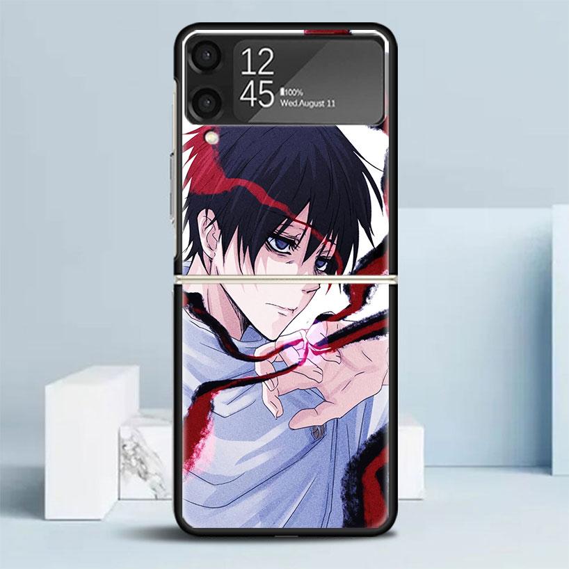 Kaisen J-Jujutsu Yuta Okkotsu Phone Case For Samsung Galaxy Z Flip7 Flip6 5G Flip5 Flip4 Flip3 ZFlip 7 6 3 4 5 Shockproof Back C
