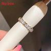 Geometric Silver Zircon Square Ring For Women Fashion Jewelry Accessory