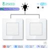 BSEED 1/2/3Gang Wifi Smart Wall Switches 2Way Tuya Smart Life Alexa Control For Stairs Corridor Mechanical Click Buttons 2Pack