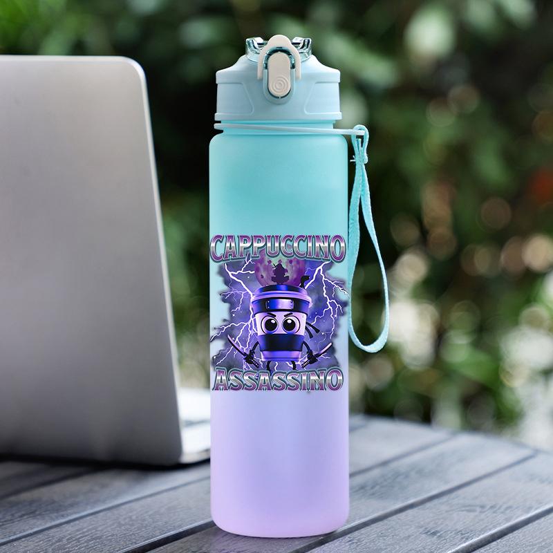 Tuang Tuang Tuang Printed 750Ml Water Bottle Anime Cartoon Large Capacity Drinking Cup Portable Outdoor Sports Water Cup Children Gift