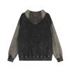 Womens Vintage American Style Horse Print Zip Up Hoodie Loose Casual Couple Sweatshirt