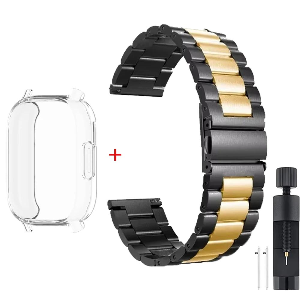 TPU Case+Stainless Steel Strap For Redmi Watch 5 Active Soft Case For Xiaomi Redmi Watch 5 Lite Luxury Metal Watchband Correa