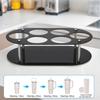 Space Efficient Acrylic Bottle Storage Stand Secure Holder for Cups Kitchen Office Travel Portable Organizers Solution