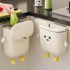 Wall-Mounted Kitchen Trash Can with Lid