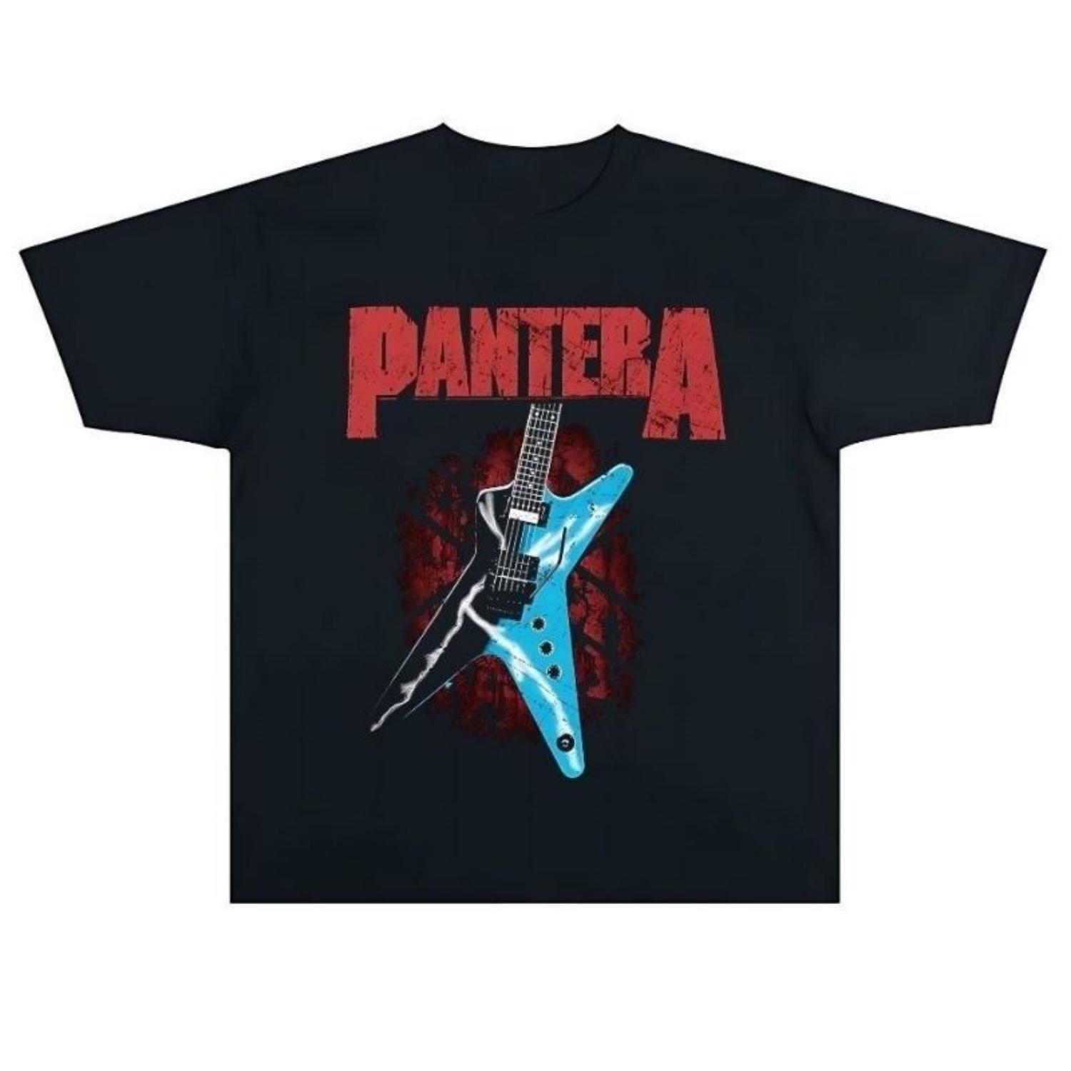 

Лето 100% Хлопок Pantera Band Периферия, Мужские и Женские Футболки с Коротким Рукавом, Европейский и Американский Метал, Рок S чёрный